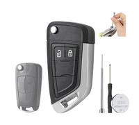 2 Buttons Modified Upgraded Key Fob Replacement Kit For Opel Vauxhall Corsa D Key Fob Case Vauxhall Astra H Zafira B Vectra C Signium Key Case Cover With Pin Removal Tool Battery CR2032
