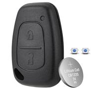2-Buttons Remote Key Case for Vauxhall Vivaro/Renault Traffic Movano Kangoo/Nissan Primastar-Include 2PCS Micro Switch&CR1220 Battery,No Blade