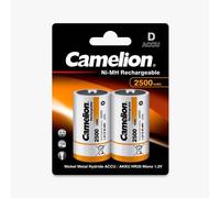 2 Camelion D NiMH Rechargeable Batteries HR20 Accu 1.2V Ni-MH 2500mAh 2Pack NE