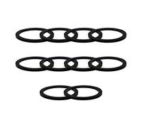 2" Camlock Gasket Fitting - Cam Lock Hose Seal for Female Coupler - Cam Groove Replacement Rubber Washer (10-Pack) (2“)