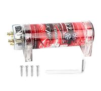 2 Car Audio Power Capacitor Amplifier Voltage Regulator Red LED 10-16V DC Modified Auto Parts
