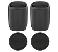 2 Car Cup Holders Set and 2 Coasters, Car Door Cup Holder with Coasters, Durable Car Cup Holder Coaster & Cup Holder for Cars, Organising Small Items in Car Interior, Enhancing Vehicle Aesthetics