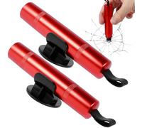 2 Car Emergency Hammers with Seatbelt Cutter, U-Shaped Design with Hidden Blade, Suitable for Cars & Buses