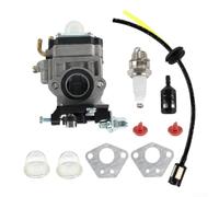 2 Carburetor Assembly Kit with Mounting Hardware for 33cc 43cc 47cc 49cc 52cc Bikes For ATVs and Outdoor Machinery