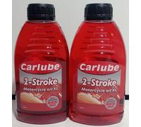2 Carlube Motorcycle Moped Scooter Chainsaw Lawnmower 2x 500ml 1 Litre