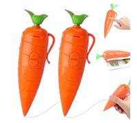 2 Carrot Pens, Cute 60 Seconds Voice Recorder for Kids, Smooth Writing Pen Creative Fun for Students - Carrot