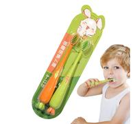 2 Carrot Shape Toothbrush Soft Bristles Toothbrush Care Accessory For Teeth And Gums From 3 Years Old For Boys And Girls