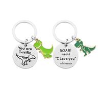 2 Cartoon Dinosaur Keychain, Creative Pendant Accessories, Personalized Accessories, Stainless Steel Keychain.