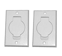 (2) Central Vacuum White Inlet Valves for Beam Central Vac - White Round Door"