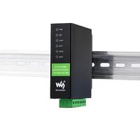 2-Ch RS485 to POE Ethernet Converter Industrial Isolated Serial Server, 2-Ch RS485 Independent Operation, Dual POE Eth Ports, Modbus Gateway MQTT Gateway JSON Support, Rail-mount Metal Case