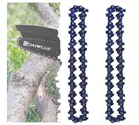 2 Chains for Small Electric Portable Chainsaw, Mini Chainsaw Chain Replacement 4 Inch, 2 Pack Electric Portable Chainsaw Chain for Tree Trimming Wood Cutting