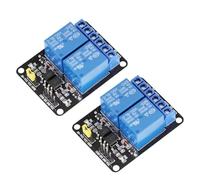 2-Channel 12v/24v Spdt Relay Module Having Optocoupler Isolation High/Low Level Trigger Status Led for Industrial Control PLC Projects 4-Pack(24V)