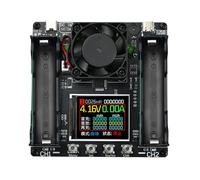 2 Channel 18650 Battery Capacity Tester with Real Time Display Charges Discharge Analysis Data Storage PCB Real Time Electric Current Bend Display