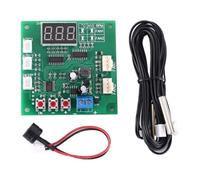 2-Channel 4-Wire PWM Fan Temperature Controller, DC 12/24/48V Motor Speed Regulator with LED Display & Alarm, 3A Max Current