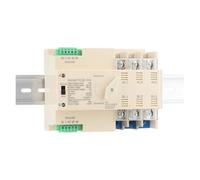 2-Channel Controller Din Rail ATS Dual Power AC 2P/3P/4P 220V Automatic Transfer Switch Uninterrupted Controller 50/60Hz 63A/100A(2P,63A)