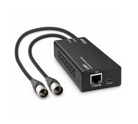 2 Channel Dante to XLR Audio Decoder AES67 Network Audio Converter PoE 96kHz