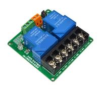 2 Channel DC 5V 12V 24V Relay Module 30A Optocoupler Isolation Module High And Low Level Trigger Relay PLC(12V)