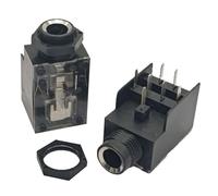 2 Channel Female Jack and High Fidelity System Sound Splitter for 7pin 6.35mm Studio Amplifier