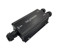 2 Channel Gigabit PoE+ Extender Outdoor, 2 Port PoE Out, IP67 Waterproof, 10/100/1000Mbps, Wall-Mount, Comply with IEEE 802.3af/at/bt, PoE Repeater/Amplifier/Booster for IP Cameras, VoIP Phone