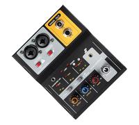 2 Channel Mixing Console Low Noise Processing Bidirectional USB Auditory Mixer Live Sound Mixing Console