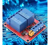 2 Channel Relay Module Relay Board Expansion Board with Optocoupler Isolation High and Low Level Triggerfor 5V/12V/24V(24V)
