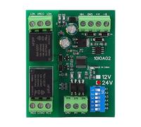 2 Channel RS485 Relay Module Switch Controller DC 24V Control Board with Hardware Reset and TVS Anti Protection Supporting Adjustable Baud Rates up to 115200BPS for Equipment