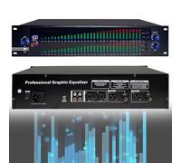 2-Channel Stereo Amplifier with 31-Band Graphic Equalizer, Automatic Noise Reduction, 10 Preset Effects, Independent High/Mid/Bass Adjustments for Live Performances