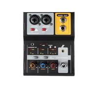 2 Channel Studio Mixer Sound Board Consolre USB Auditory Mixer with Hifi Sound 32Bit / 384kHz Resolution for USB Auditory