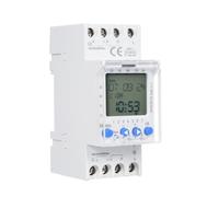 2 Channel Timer Programmable Timing Switch AHC812 Digital Time Switch Din Rail Mount 16A Weekly Program