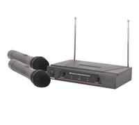 2 Channel Wireless Microphone Receiver Kit Vhf Handheld Condenser Karaoke Switch
