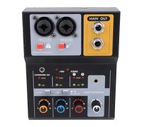 2 Channels Recording Mixing Console, Full Metal Body, Good Compatibility Mixer Console with 2 Channel Recording