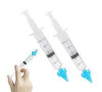 2 Children's syringe ear washer, ear cleaner, earwax remover, 3-hole water outlet, reusable, easy to use, safe and comfortable, suitable for children and adults