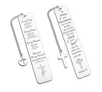 2 Christian Bookmarks - Bookmarks with Bible Verses, Inspirational Books and Bible Verses - Every Day+be strong1