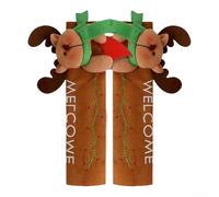 2 Christmas Refrigerator Handle Gloves, Handle Covers, With Adorable Spice Man Design, For Refrigerators, Microwaves, Dishwashers, And Cabinets(J-JY120)
