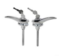 2 Chrome Exterior Door Handles for Ford 1932-1934 with Matching Lock Cylinders and 2 Keys, Replacement Car Door Handle Set for Classic 3-Window Coupe