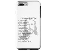 2 Chronicles 7:14 KJV Christ Jesus God Will Heal Their Land Case for iPhone 7 Plus/8 Plus