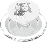 2 Chronicles 7:14 KJV Christ Jesus God Will Heal Their Land PopSockets PopGrip for MagSafe