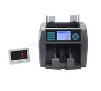 2 Cis Money Counter Machine Mix Value Counter Counterfeit Money Detector for 8-12 Kinds Currencies Sorting and Counting for Peru Pesos Money Counter(with Display)