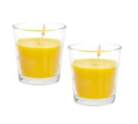2 Citronella Candles Outdoor - 25H Burn Time - Garden Candle Set - Insects Mosquitos Repellent Citrus Fragrance for Camping BBQ Outdoor Dining.