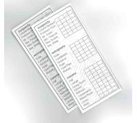 2 Classic Clue Replacement Card Notepad Sheets