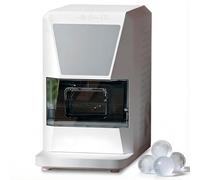 2" Clear Ice Ball Maker Machine Countertop, 2 Crystal Clear Spheres in 40-60 Mins, Self-Cleaning Round Ice Cube Maker, for Whiskey, Bourbon & Cocktails white