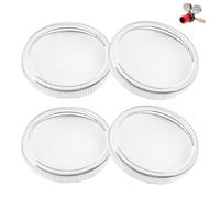 2" Clear Replacement Regulator Gauge Lens/Cover - Durable 1/4 Turn Twist Lock Design, Pressure Gauge Protective Cover for Easy-to-Read Measurements, Restores Gauge Appearance & Functionality - 4 Pack