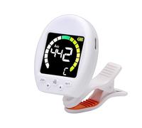2. Clip-on Guitar Tuner with Vibrant Display & Built-in Metronome, 360° for Bass/Ukulele/Violin Bass