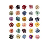 2 Cloth Flower Collar Embellishment, Elastic Multicolored Detachable Applique for Cats Breeds Soft Applique Pet Collar Ornament