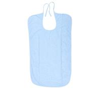 2 Color 3 Size Adult Bib, Elderly Waterproof Bib, Adult Mealtime Saliva Towel Dining Apron Clothes Bamboo Protector (L-Light Blue)