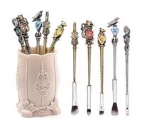 【2 Color Options】Harry Makeup Brushes Gift Set for Women Girls,Potter Makeup Brushes, Bronze Metal Makeup for Eyeshadow Eyeliner Blending Lip, Brushes Holder Not Included