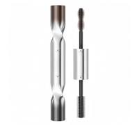 2 Colors Double-Ended Waterproof Mascara, Black & Brown, Lengthening, Volumizing, No Smudge, No Clumping, Long Lasting (1Pcs)