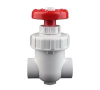 2 Colors I.D 20~40mm Hi-Quality Flow Control PVC Sluice Valve Garden Irrigation Aquarium Accessories Precision UPVC Gate(White,Inner Dia 63mm(DN50))