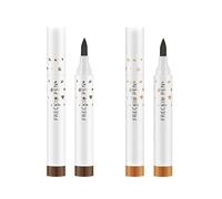 2 Colors Liquid Freckle Pen - Natural Lifelike Freckle Makeup, Waterproof Longlasting Soft Dot Spot Pen, Sunkissed Dark & Light Brown Freckle Tool