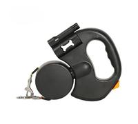 2 Colors Retractable Dual Double Pet Leash Rope Zero Tangle Walk For Two Dogs Walking Dog Adjustable Pet Leash Dog Supplies(BLACK)